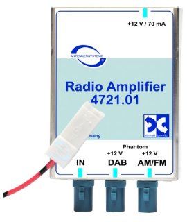 Antennentechnik Bad Blankenburg Rundfunkverstrker (AM/FM, DAB/DAB+) mit integriertem Splitter: Navigation & Car HiFi