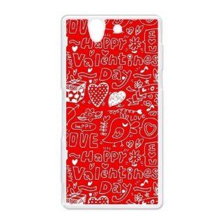 Love Sayings Happy Valentines Day Sony Xperia Z Case: Cell Phones & Accessories
