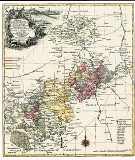 Historische Karte: Reussisches Vogtland   Reuss Plauischen Herrschaften  1757 Plano: Georg F Lotter: Bücher