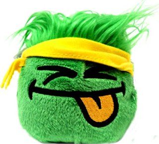 Disney Club Penguin 4 Inch Series 11 Online Exclusive Plush Puffle Green with YELLOW Bandana Includes Coin with Code!: Toys & Games