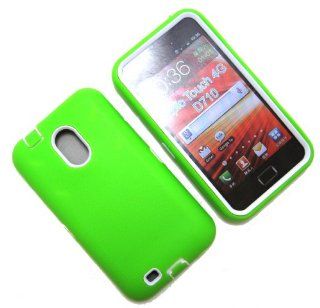 Cell Nerds Dual Protection Case Cover, Bright Green Silicone and White Inner Plastic, for The Samsung Galaxy S2 from Sprint, Virgin Mobile (SPH D710), US Cellular (SCH R760) & Boost Mobile   Cell Nerds Packaging Cell Phones & Accessories