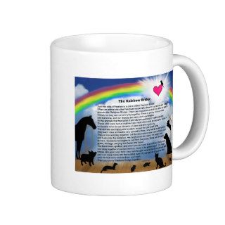 Rainbow Bridge Poem Coffee Mugs