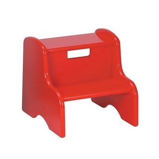 Child's Classic Wooden Step Stool in Red : Nursery Step Stools : Baby