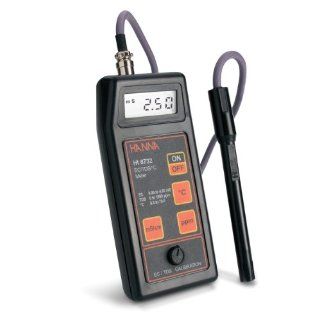 Hanna Instruments HI 9033 Waterproof Multi Range Portable EC Meter: Science Lab Multiparameter Meters: Industrial & Scientific