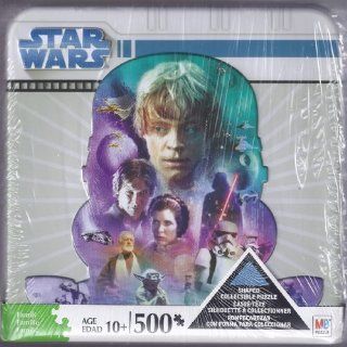 Star Wars 500 Piece Shaped Puzzle in Collectible Tin: Toys & Games