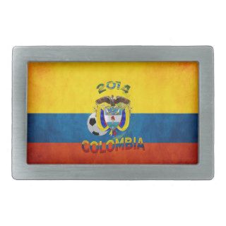 [300] World of Soccer 2014 Colombia Belt Buckles