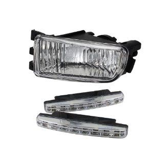 Carpart4u Lexus GS300/400/430 (non hid) OEM Fog Lights (No Switch) Left & LED Day Time Running Light Package: Automotive