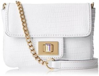 Juicy Couture Mini G Sierra Sorbet Leather Cross Body Bag,White,One Size: Shoes