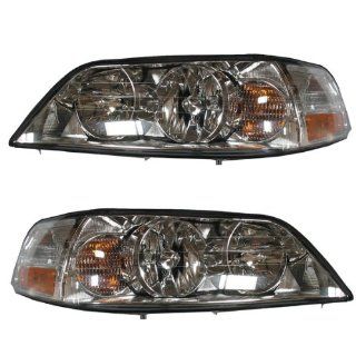 2003 2004 Lincoln Town Car HID Headlight Headlamp Composite (Xenon Type with Ballast) Front Head Light Lamp Set Pair Left Driver And Right Passenger Side (03 04): Automotive