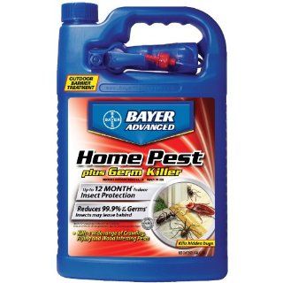 Bayer Advanced 700480A Home Pest Plus Germ Killer Indoor and Outdoor Insect Killer Ready to Use, 1 Gallon (Not Sold in CA) : Home Pest Control Sprayers : Patio, Lawn & Garden