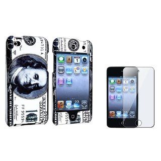 eForCity Hundred Dollar Snap on Rubber Hard Case COVER+Screen GUARD Compatible with iPod Touch® 4 G: Cell Phones & Accessories
