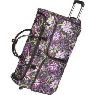 Vera Bradley Luggage 26 Rolling Duffel Bag Purple Punch Clothing