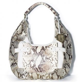 Vince Camuto George Snake Embossed Leather Hobo
