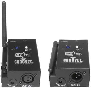 Chauvet DFI TX/RX 2.4 GHz Duo Pack with Wireless DMX Transmitter and Receiver Musical Instruments