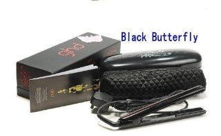 GHD Ceramic Styler Flat Iron, 1 Inch, with a Bag&gift Box Black Butterfly : Flattening Irons : Beauty