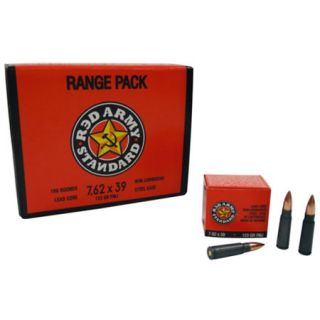 Red Army Standard Steel Case Rifle Ammo Range Pack 7.62x39MM 123 gr. FMJ 760420