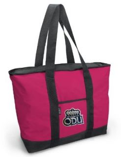 ODU Logo Pink Tote Bag Old Dominion University Travel Beach Bag: Clothing