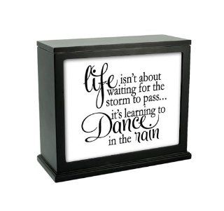 Jada Venia / Kindred Hearts   Inspirational Accent Lamp / Light Box Insert: "Life isn't about waiting for the storm to passit's about learning to dance in the rain" (9 3/4" x 7 1/2")   #1 236: Home Improvement