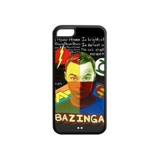 The Big Bang Theory Sheldon Lee Cooper"Bazinga" Case Cover for iPhone 5C Cell Phones & Accessories