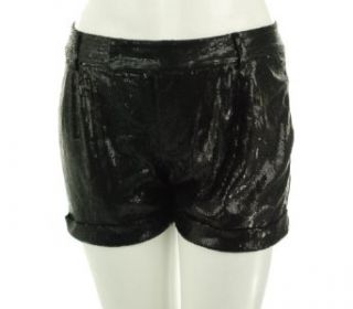 INC International Concepts Sequin Shorts Black 8