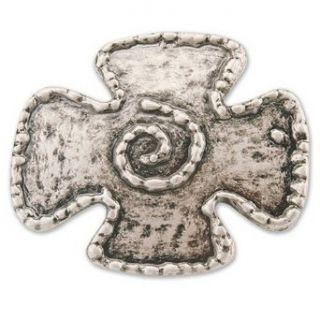 Iron Cross Belt Buckle     ANTIQUE SILVER: Clothing