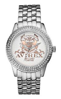 Avirex Men's RX65013G2 Three Hand Iced Bezel Watch at  Men's Watch store.