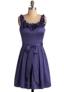 Amethyst Blooms Dress  Mod Retro Vintage Printed Dresses