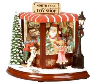 8 Santas North Pole Toy Shop with Music by Roman —
