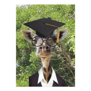 Graduate Giraffe Gold Tassel Cards