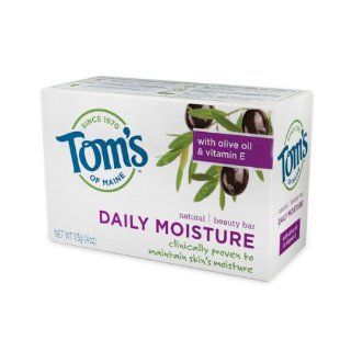 Daily Moisture Beauty Bar 4oz soap bar by Tom's of Maine: Health & Personal Care