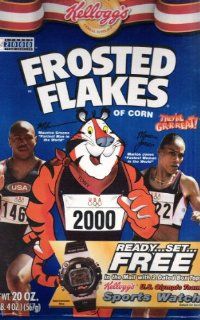 Kellogg's FF 20 oz. flat cereal box featuring 'Sydney 2000 USA Team Olympics' : Other Products : Everything Else