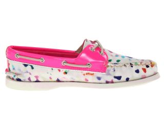 Sperry Top Sider A/O 2 Eye Milly Confetti Print/Hot Pink Patent