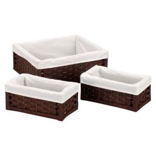 Household Essentials Set of 3 Large Stained Util