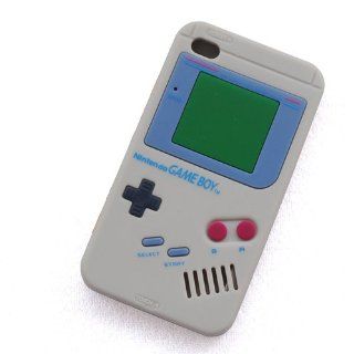 Huaqiang3c NEW Grey Nintendo Game Boy Silicone Soft Case Cover Skin for Apple iPod Touch 4 4th Gen Generation : MP3 Players & Accessories
