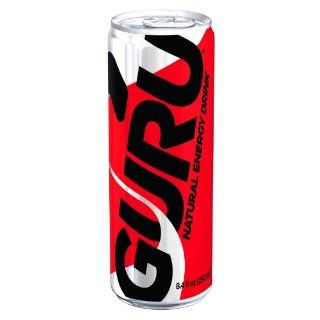 GURU Natural Energy Drink crafted with organic ingredients, 8.4 Fluid Ounce Can (Pack of 24) : Organic Energy Drink : Grocery & Gourmet Food