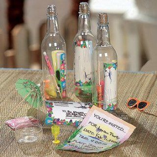 LUAU  24 message in a bottle Tropical INVITATIONS   wholesale LUAU party supplies by wholesale distributor: Health & Personal Care