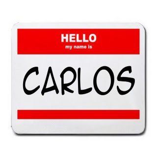 HELLO my name is CARLOS Mousepad : Mouse Pads : Office Products