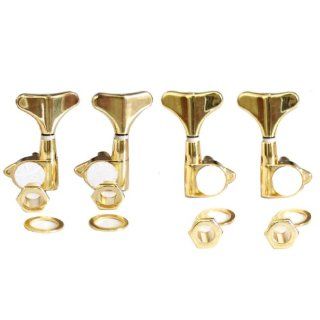 Surfing Gold 2 left 2 right handed Bass guitar tuners machine heads: Musical Instruments