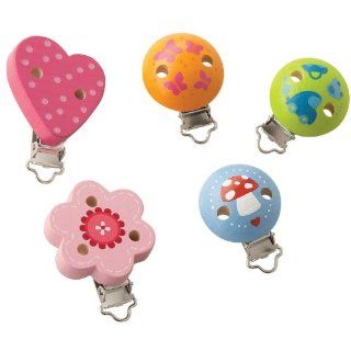 HABA Wooden Ariella Clip   Pacifier Clip / Toy Clip   Assorted Styles  Baby Pacifiers  Baby