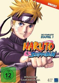 Naruto Shippuden, Staffel 1: Rettung des Kazekage Gaara Episoden 221 252, uncut 4 DVDs: Hayato Date: DVD & Blu ray