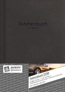 Avery Zweckform 223D Fahrtenbuch, DIN A5, steuerlicher km Nachweis, 48 Blatt, wei Bürobedarf & Schreibwaren