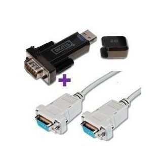 1x Digitus USB 2.0 RS 232 seriell Adapter mit USB: Elektronik