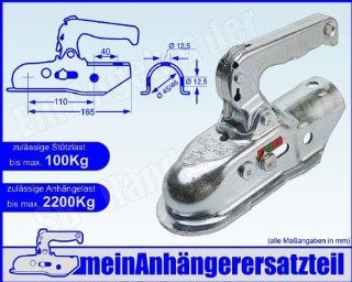 ALBE Berndes Zugkugelkupplung Kugelkupplung Zugrohr 45mm 46mm EM 220 R A 05545 fr Pkw Anhnger: Auto