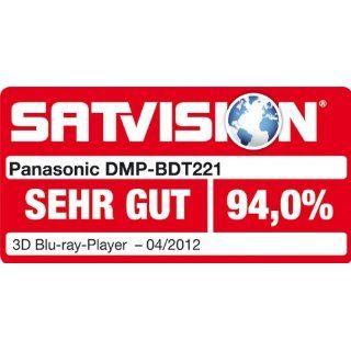 Panasonic DMP BDT221EG 3D Blu ray Player (2D/3D Konvertierung, W LAN,DLNA, USB,Apple iPhone/android steuerbar)) silber: Heimkino, TV & Video
