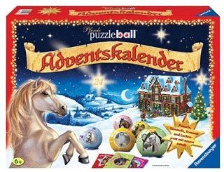 Ravensburger 11129   Puzzleball Adventskalender Pferde 2008: Spielzeug