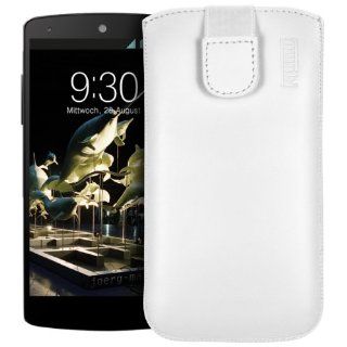 mumbi ECHT Ledertasche Google Nexus 5 Tasche Leder Etui: Elektronik