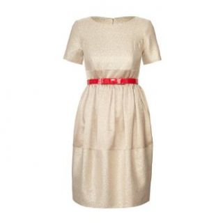 Duchess Sparkle Boat Neck Dress Gold US6 at  Womens Clothing store: Orla Kiely Dress