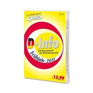 D Info inkl. Rckwrtssuche Frhjahr 2012: Software