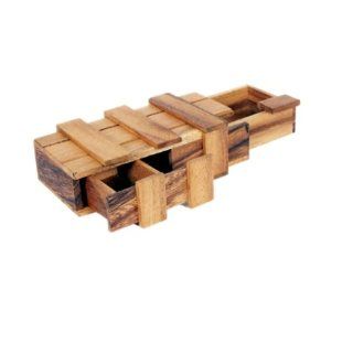 Doppel Pandora Box   Double Magic Box Schatztruhe Holz Puzzle Knobel IQ Spiel: Spielzeug