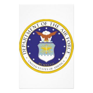 United States Air Force Seal Stationery Paper